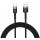 Cablu de date / adaptor Tellur USB Male la USB-C Male, Led, Nailon, 1.2 m, Black, amperaj maxim suportat 3A