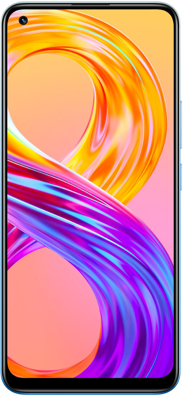 Smartphone Realme 8 Pro, Super AMOLED, Gorilla Glass, 128GB, 8GB RAM, Dual SIM, 4G, 3-Card Slot, 50W Dart Charge, 108MP Ultra Quad Camera senzor Samsung ISOCELL HM2, Infinite Blue