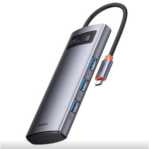 Baseus MultiPort Hub WKWG070013 metal gleam 4-in-1