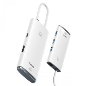 Baseus MultiPort Hub WKQX040002, USB Tip C, 5-in-1, redare 4K