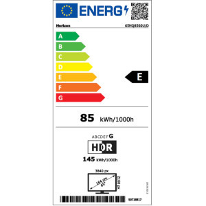 Horizon Smart TV QLED 65HQ8560U/D Seria HQ8560U/D 164cm negru 4K UHD HDR
