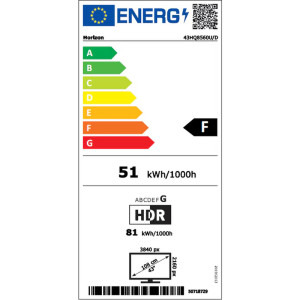 Horizon Smart TV QLED 43HQ8560U/D Seria HQ8560U/D 108cm negru 4K UHD HDR