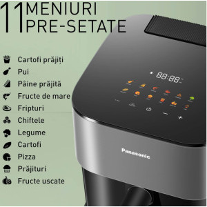 Panasonic Friteuza cu aer cald NF-CC500SXE, 1450W, 5L, Gri