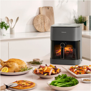 Panasonic Friteuza cu aer cald NF-CC500SXE, 1450W, 5L, Gri