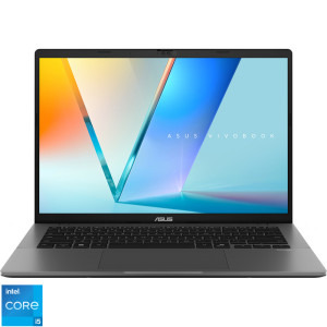Laptop ASUS 14 Vivobook S14 S3407VA, WUXGA, Procesor Intel® Core™ i5-13420H (12M Cache, up to 4.60 GHz), 16GB DDR5, 1TB SSD, Intel UHD, No OS, Matte Gray