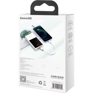 Baseus Superior Series CALYS-02, USB Male la Lightning Male, 0.25 m, White