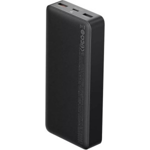 Baseus Bipow, 20000 mAh, 2x USB, USB-C, 25W, Black