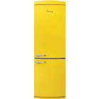 Combina frigorifica Fram FC-VRR341YLE++, 340 L, Clasa E, Less Frost, Control mecanic, Iluminare LED, 190 cm, Galben