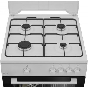 Arctic ABGM6600L, Gaz, 4 arzatoare, Sistem de siguranta, Aprindere integrata, 60 cm, Alb