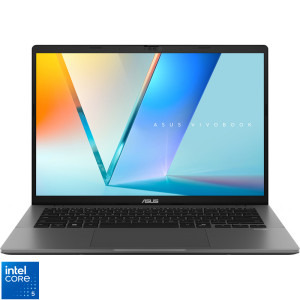 Laptop ASUS 14 Vivobook S14 S3407VA, WUXGA, Procesor Intel® Core™ 5 210H (12M Cache, up to 4.80 GHz), 16GB DDR5, 1TB SSD, Intel Graphics, No OS, Matte Gray