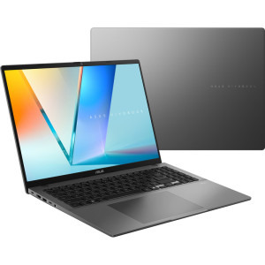 ASUS 16'' Vivobook S16 M3607GA, WUXGA OLED, Procesor AMD Ryzen™ AI 7 445 (8M Cache, up to 4.6 GHz), 16GB DDR5, 1TB SSD, AMD Radeon 840M, No OS, Matte Gray