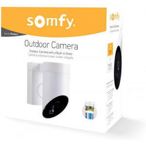 Somfy Camera de supraveghere de exterior, Wi-Fi, 1080p Full HD, alb
