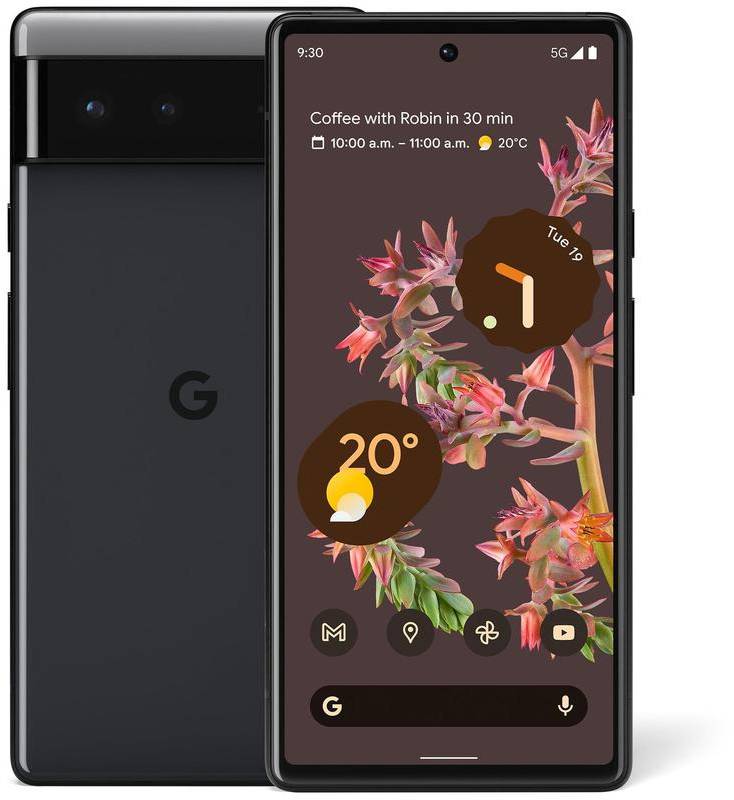 Smartphone Google Pixel 6, Octa Core, 128GB, 8GB RAM, Single SIM, 5G, Tri-Camera, Stormy Black Google imagine noua idaho.ro