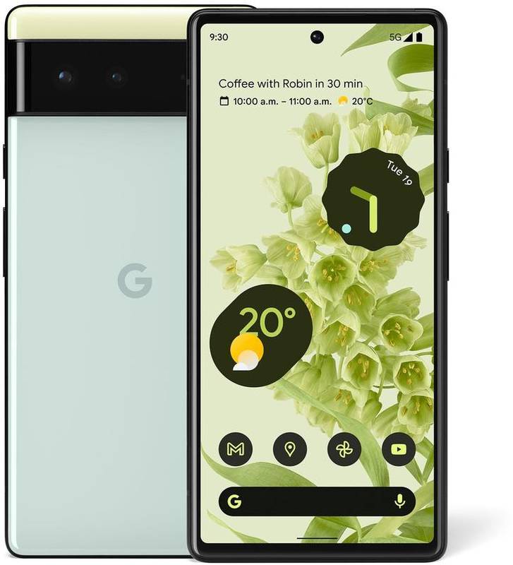Smartphone Google Pixel 6, Octa Core, 128GB, 8GB RAM, Single SIM, 5G, Tri-Camera, Sorta Seafoam