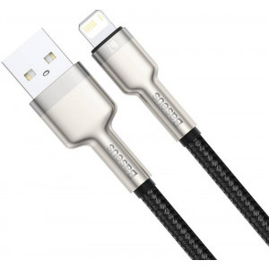 Baseus Cafule Metal CALJK-A01, USB Male la Lightning Male, 1 m, Black