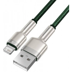 Baseus Cafule Metal, CALJK-A06, USB Male la Lightning Male, 1 m, Green