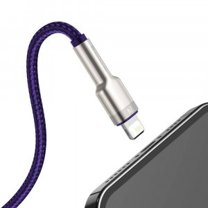 Baseus Cafule Metal, CALJK-A05, USB Male la Lightning Male, 1 m, Purple