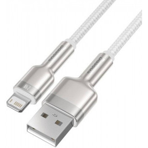Baseus Cafule Metal CALJK-B02, USB Male la Lightning Male, 2 m, White