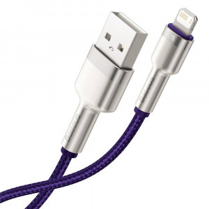 Baseus Cafule Metal, CALJK-B05, USB Male la Lightning Male, 2 m, Purple