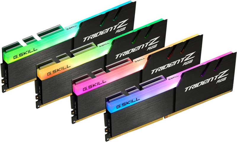 Memorie G.Skill Trident Z RGB 64GB DDR4 3200MHz CL16 Quad Channel Kit Black