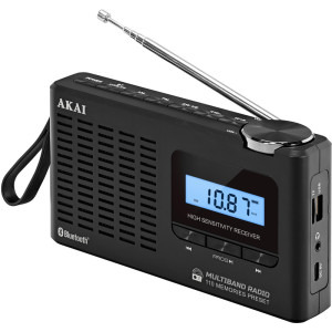 Akai Radio portabil APR-600 0.8W Black