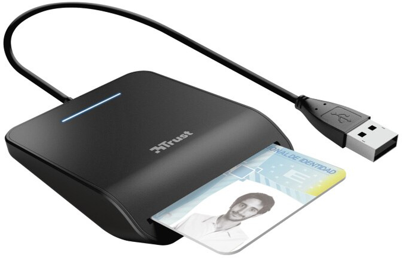 Cititor carduri Trust Primo Smartcard Reader Black
