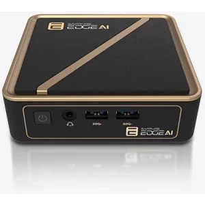 Mini PC Sapphire Edge AI, Procesor AMD Ryzen AI 5 340 2.0GHz Krackan Point, no RAM, no Storage, Radeon 840M, no OS