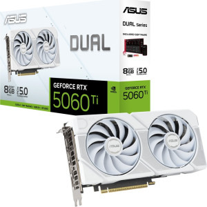 ASUS GeForce RTX 5060 Ti DUAL 8GB GDDR6 128-bit DLSS 4.0 White