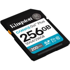 Kingston SDXC Canvas Go Plus Gen4 Class 10 UHS-I U3 256GB