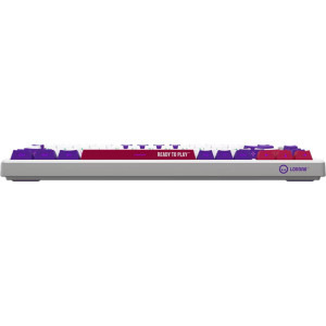 LORGAR KBP7075W Pro TKL RGB Toxic Purple Linear Switch White Mecanica