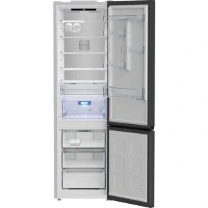 Beko B3RCNA415HXBR, 415 L, Clasa D, No Frost, HarvestFresh, AeroFlow, Control electronic, 203 cm, Dark Inox