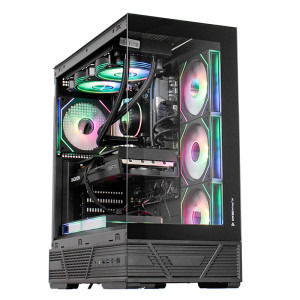 PC Gaming DRAGON Esports Edition, AMD Ryzen 5 9600X 3.9GHz, 16GB DDR5, 1TB SSD, RTX 5070 12GB GDDR7, Iluminare RGB