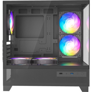 Gaming BALAUR Legendar, Intel i5-14400F 2.5GHz, 32GB DDR4, 500GB SSD, RTX 5070 12GB GDDR7, Iluminare RGB