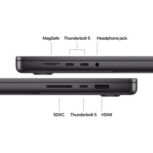 Apple 16.2'' MacBook Pro 16 Liquid Retina XDR, Apple M5 Max chip (18-core CPU), 128GB, 2TB SSD, Apple M5 Max 40-core GPU, macOS, Space Black, INT keyboard, Textura Nano, 2026