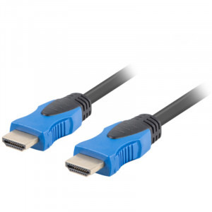 Lanberg HDMI Male - HDMI Male, v2.0, 1m, negru-albastru