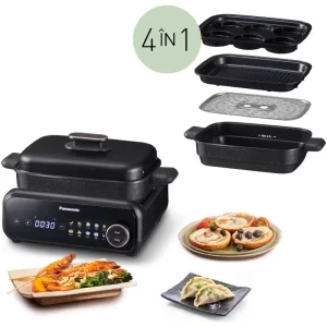 Panasonic Gratar electric multifunctional 4-in-1 NF-GM400KXE, 1524W, 2.5L, Negru