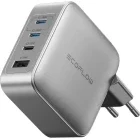 Incarcator retea EcoFlow Rapid Pro, 3x USB-C, 1x USB, Quick Charge 140 W, GaN, Grey