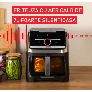 Tefal Friteuza cu aer cald Easy Fry Silence EY876DE1, 1800W, 7L, Negru