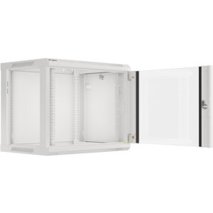 Lanberg WF01-6409-10S 9U, Wall mount, 600 x 450, Glass door, Gri