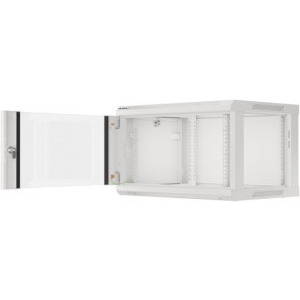Lanberg WF01-6406-10S 6U, Wall mount, 600 x 450, Glass door, Gri