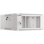 Lanberg WFFA-5604-10S 4U, Wall mount, 600 x 411, Glass door, Gri