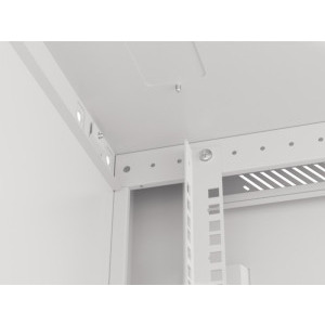 Lanberg WF01-6606-10S 6U, Wall mount, 600 x 600, Glass door, Gri