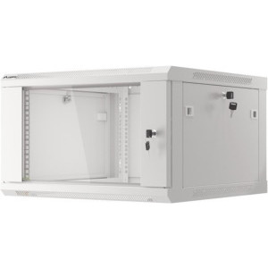 Lanberg WF01-6606-10S 6U, Wall mount, 600 x 600, Glass door, Gri