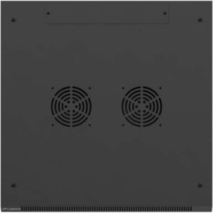 Lanberg WF01-6606-10B 6U, Wall mount, 600 x 600, Glass door, Negru