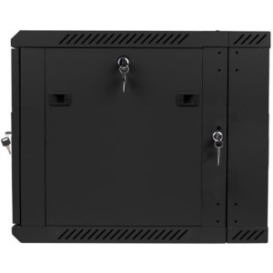 Lanberg WF02-6609-10B 9U, Wall mount, 600 x 600, Temper glass door, Negru