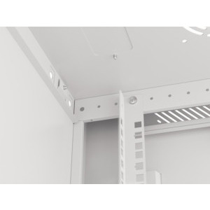 Lanberg WF01-6404-10S 4U, Wall mount, 600 x 450, Glass door, Gri