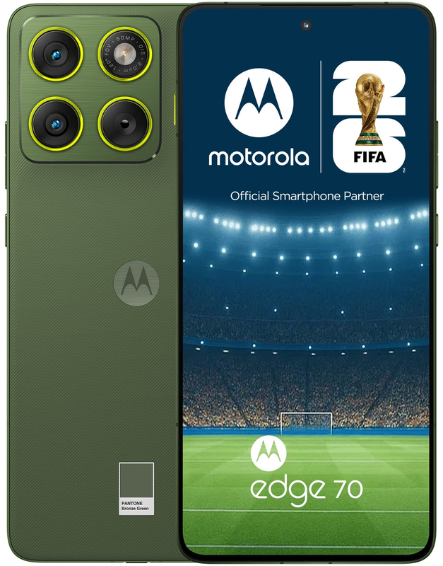 Smartphone Motorola Edge 70, 512 GB, 12GB RAM, Dual SIM, 5G, Tri-Camera, PANTONE Bronze Green