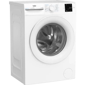 Beko BM3WFU37013WW, Slim, 7 kg, 1000 RPM, Clasa A, ProSmart Inverter, EnergySpin, SteamCure, Alb