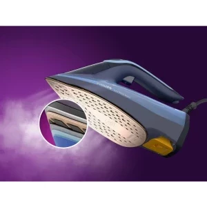 Philips Fier de calcat Seria 8000 Azur DST8020/20, 3000W, 55g/min, Albastru
