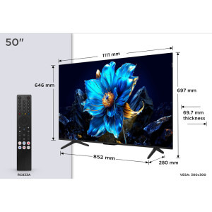 TCL Smart TV QLED 50P7K Seria P7K 126cm 4K UHD HDR